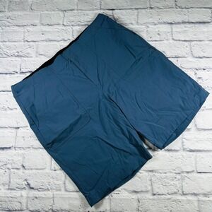 Eddie Bauer Womens Blue Outdoor Hiking Shorts Size T16 Elastic Waist Stretch